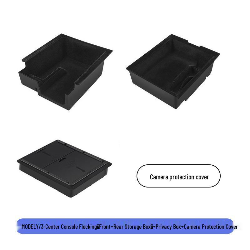 Under-Seat and Center Console Storage Box for Refreshed Tesla Model Y/3
