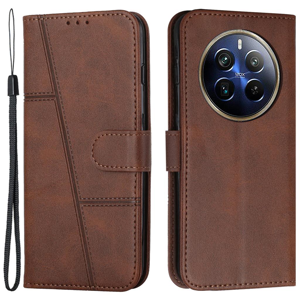 For TECNO Spark 20 Pro+ Case PU Leather Calf Texture Phone Cover with Stand Card Slots