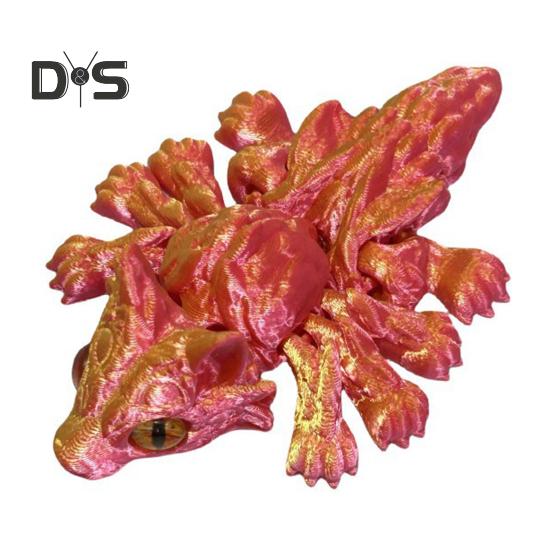 

3D-печатная фигурка тарантула, подвижные суставы, фигурка паука, антистрессовая шарнирная модель животного, игрушка-фиджет, украшение для домашнего офиса, рабочего стола, орнамент розовый/золотой