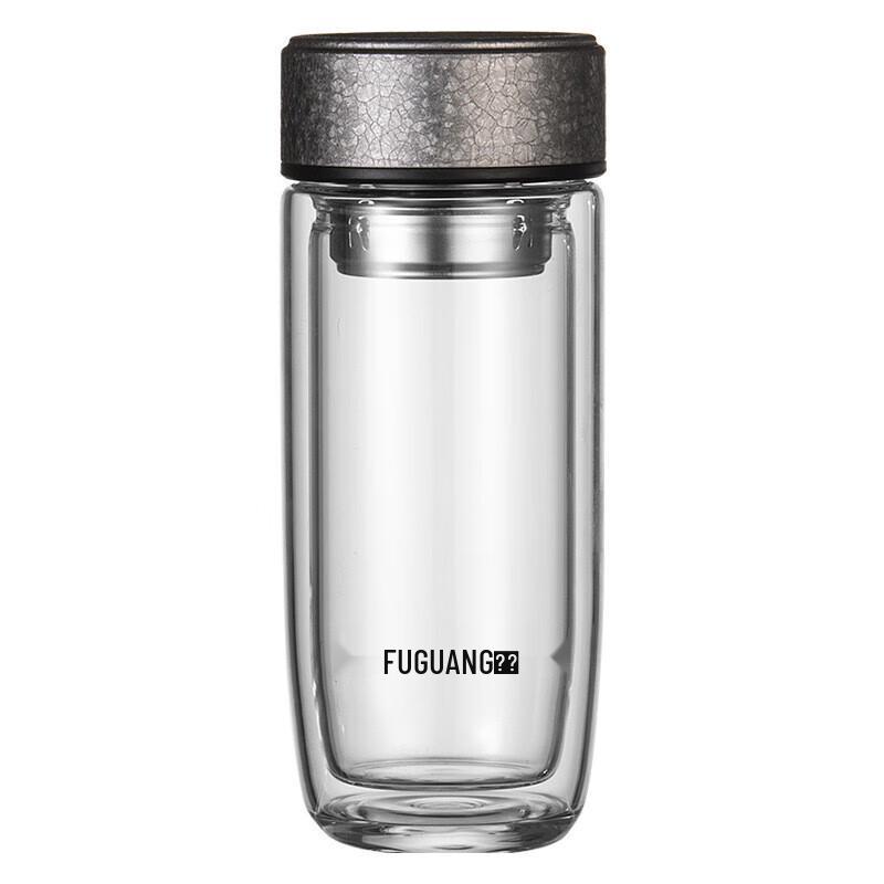 FUGUANG Double-Layer Glass Office Cup