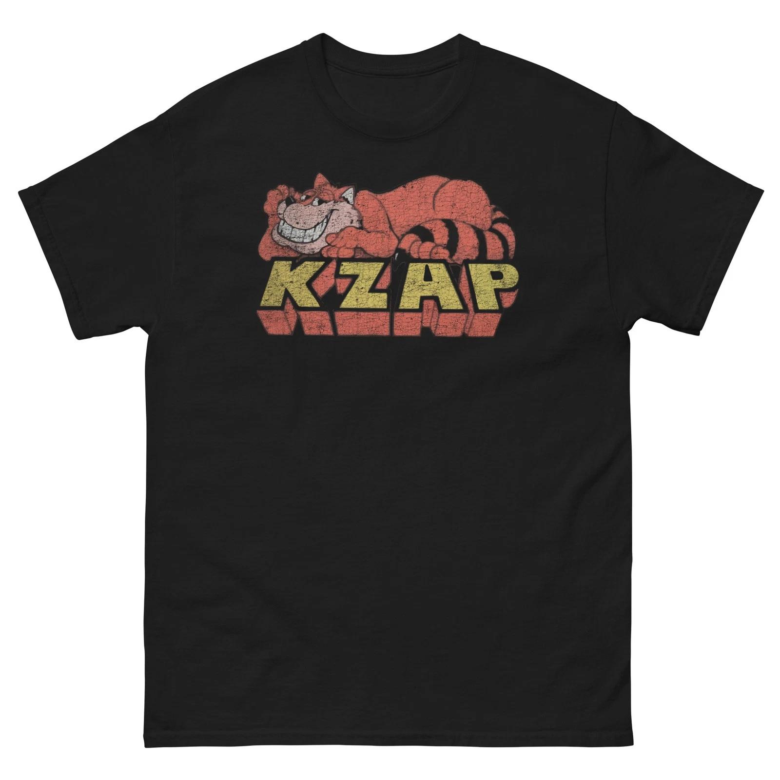 KZAP Radio Sacramento Black Graphic T Shirt Unisex classic tee 2XL