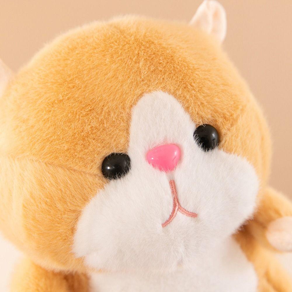 Soft Plush Hamster Doll Fluffy Hamster Stuffed Plushie Doll Hamster Plush Toy  Home Decor