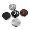 4Pcs For Tesla Model 3 S X Y Cybertruck Roadster Car Badge Wheel Center Hub Cap Cover Accessories Auto Styling Car Accessories
