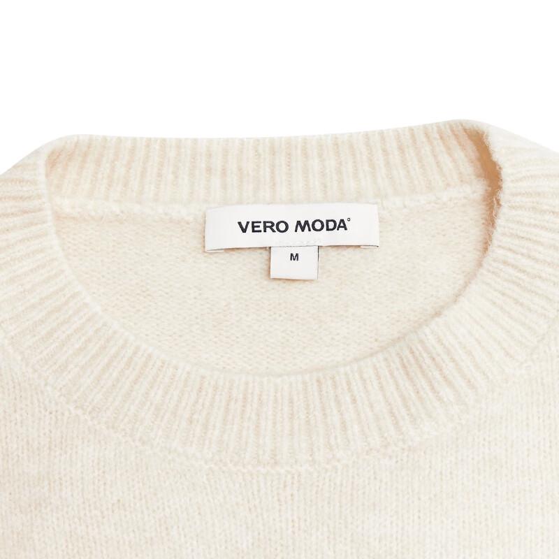 VEROMODA Beaded Round Neck Knit Sweater