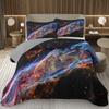 Galaxy Bedding Set Twin Queen Size for Girls Boys Teens Room Decor, Starry Sky Bedspread, Cosmos Nebula Trippy Quilted Coverlet