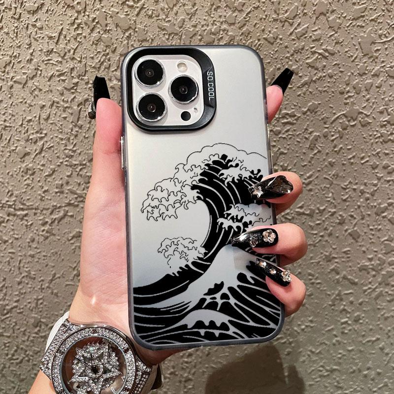 

Hokusai Great Wave Japanese Ukiyo-e Art Style Phone Case for iPhone 17 16 15 14 13 12 11 Series Pro Max Plus iphone 12 Pro