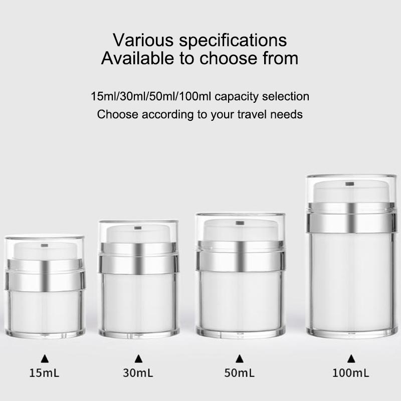 15G/30G/50G/100G Vakuumcremeflasche Presslotionsflasche Gesichtscreme-Unterflasche Lotionsflasche ohne Strohhalm