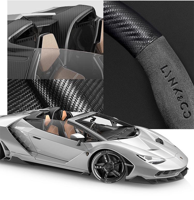 Steering Wheel Cover for Lynk & Co 01/02/03/05/06/09 (2023) - Carbon Fiber, All-Season