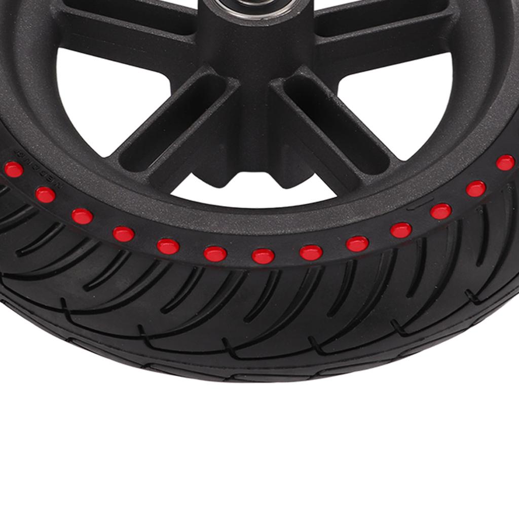 Electric Scooter Rear Tire Honeycomb Replacement Rubber Electric Scooter Wheel for Xiaomi M365 1s Lite Red