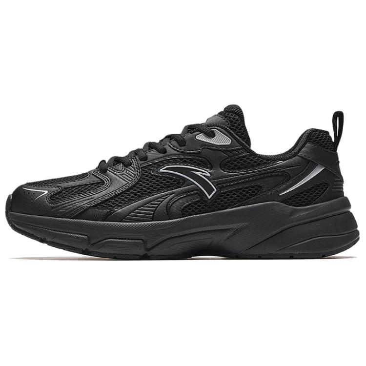 Anta Comfortable Breathable Lightweight Low-Top Casual Shoes Men Sneaker Black 912538822-2