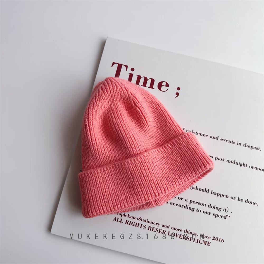 Kids Beanie Solid Color Knitted Baby Winter Hats For Children Warm Crochet Boys Girls Hat Toddler Cap Baby Bonnet Gorras Gorro