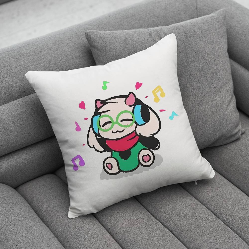 

DDeltarune Ralsei Pillow Case Pillowcase Home Sofa Cushions Car Cushions Pillowcover Office Pillowshell Pillow 30x30cm