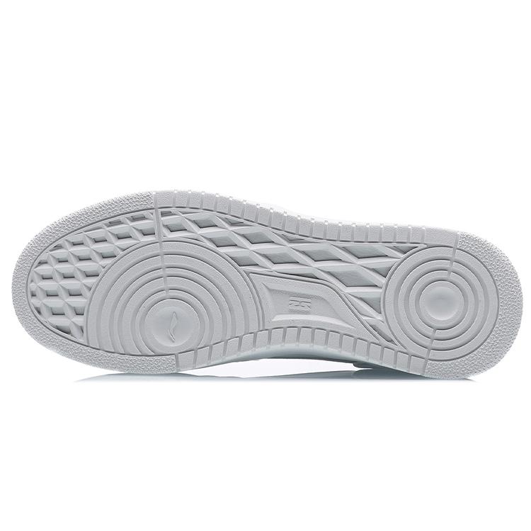 Li Ning Abrasion Resistant Breathable Abrasion Resistant Breathable Low top Skateboard Shoes Men's White Orange AGCQ449-1