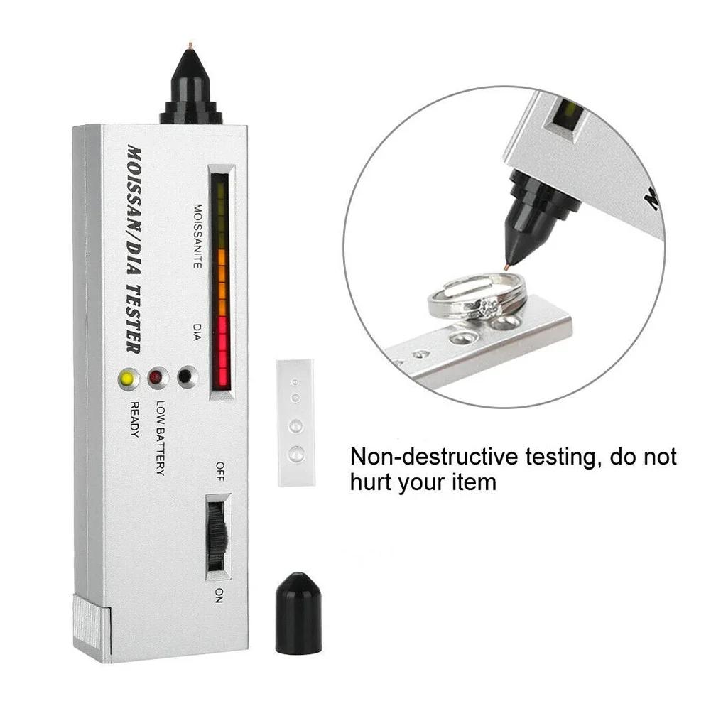 Home Moissan Tester Silver Detector Pen Diamond High Accuracy Jewelry Tools LED Moissanite Tester Plastic/Alloy