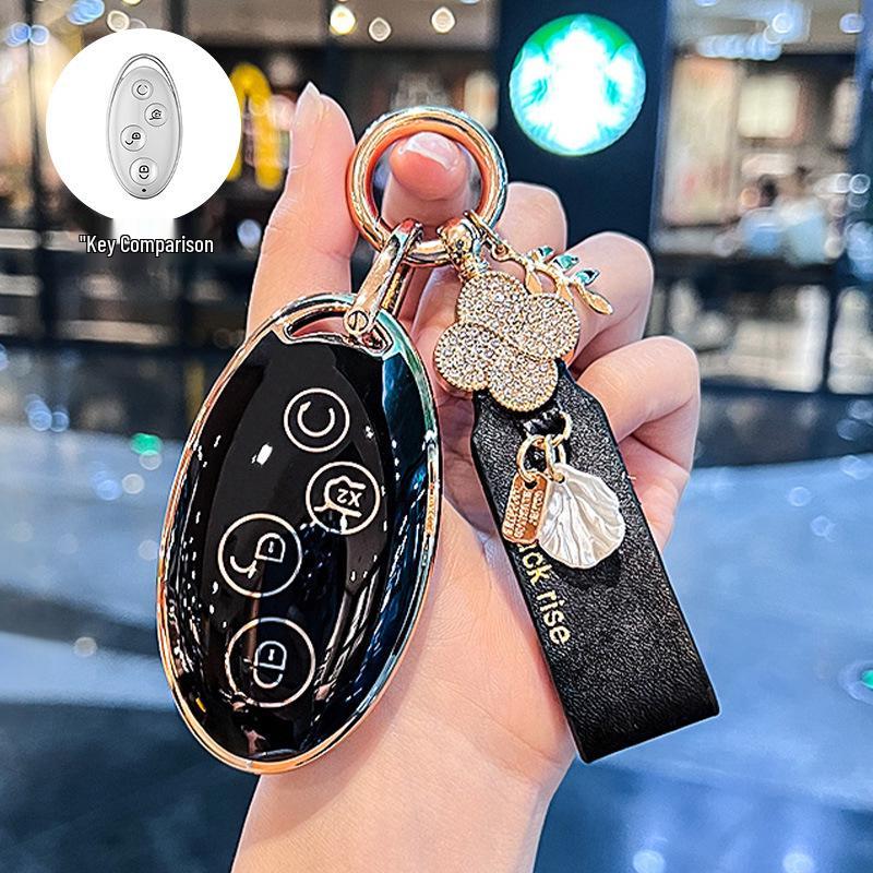 Compatible Key Case for BYD Models: Dolphin, Han, Qin Plus DMi, Song Pro, Yuan, Tang, Seagull EV, Destroyer 05, Seal 06