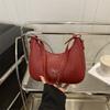 Bow Design Woven Pattern New Trendy Personality Fashionable Shoulder Portable Underarm Bag Women