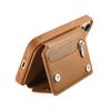 Zipper Cards Solt Leather Wallet Case for iPhone 17 Pro Max 16 Plus 15 14 13 12 11 17air Ring Holder Triple Fold Bag Stand Cover