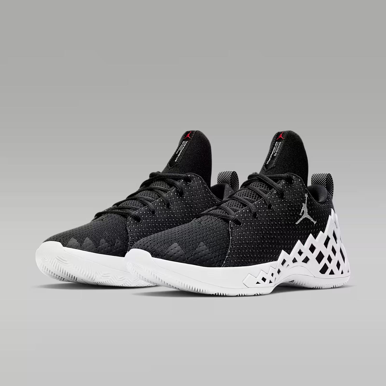 CI1207-001 Nike Jordan Jumpman Diamond Low Черный Белый Металлический Серебристый (Мужской) 9