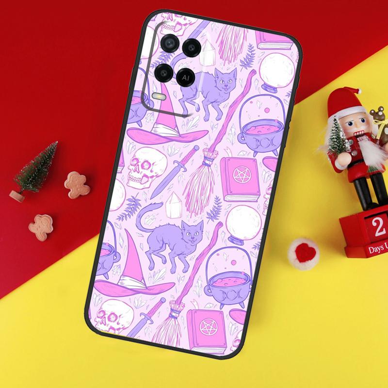 Pastel Goth Witchy For OPPO A74 A94 A17 A16 A15 A79 A58 A78 A98 A77 A5 A9 A96 A76 A52 A72 A57S A54S A53S Case