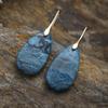 Luxury high-quality natural stone water drop earrings, earrings, European and American popular retro jewelry, Xiyin hot-selling