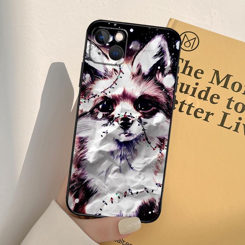 

Милый Мультяшный Животный Лис Чехол для Телефона Для iPhone 17 16 15 14 13 12 11 Pro Max mini XR 16e 15 16 Plus 17 Air Полное Покрытие iPhone 16