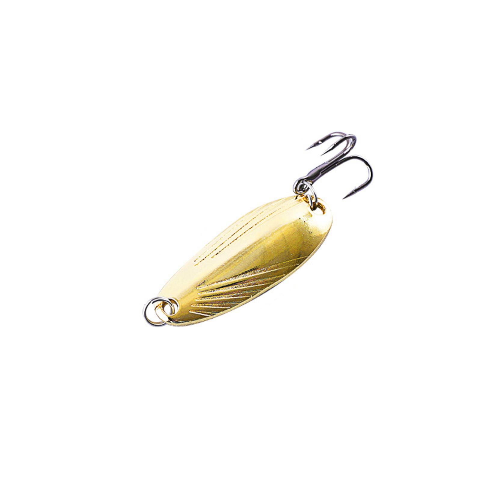 

Fishing Spoon Lure Metal Bionic Bait Long Casting Fishing Lure Spinner Blade with Treble Hook for Freshwater and Saltwater Fishing one size