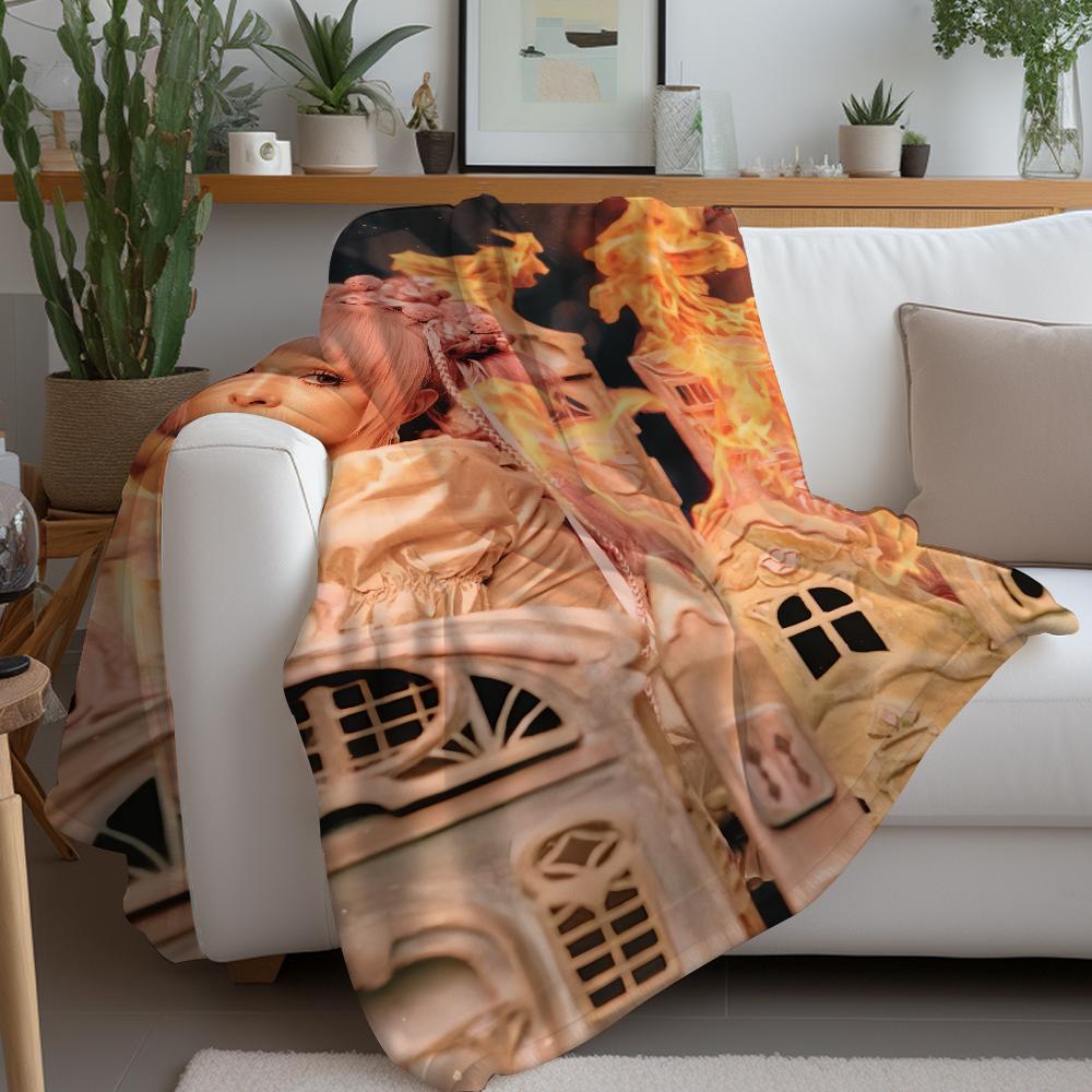 Singer Melanie Martinez Hades Music Blanket Warm Soft Suitable For Bedroom Sofa Bed Living Room Office Travel Camping Gifts