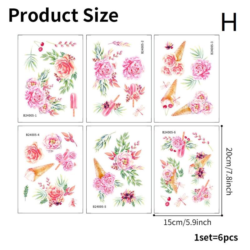Floral Pattern Bathtub Appliques, Waterproof Non-Slip Bathtub Sticker, Bathtub Wall Decals, Bathroom Toilet Decorative Adhesive