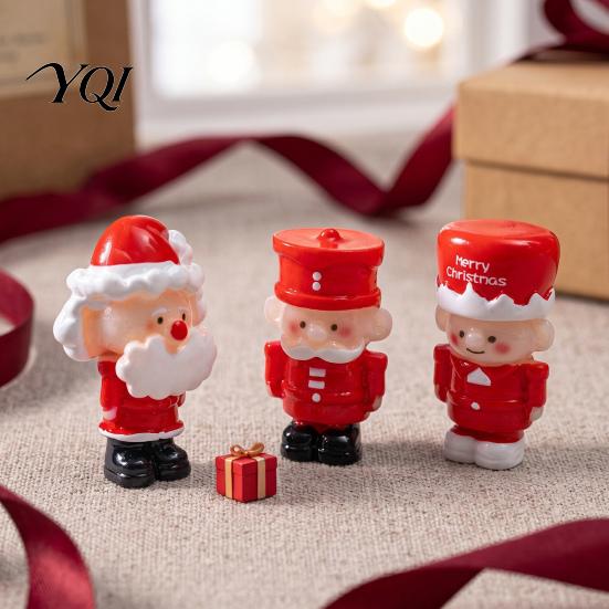 Holiday Decoration Supplies for Crafts Mini Christmas Figurines, Small Dollhouse Decorations, Micro Landscape Decorative Resin Pieces Crafting