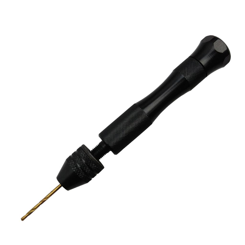 Mini Micro Aluminum Alloy Hand Drill With Keyless Chuck Manual Drilling D