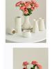 Nordic White Ceramic Vase for Fresh or Dried Flowers – Creative Tabletop Decor for Living Room