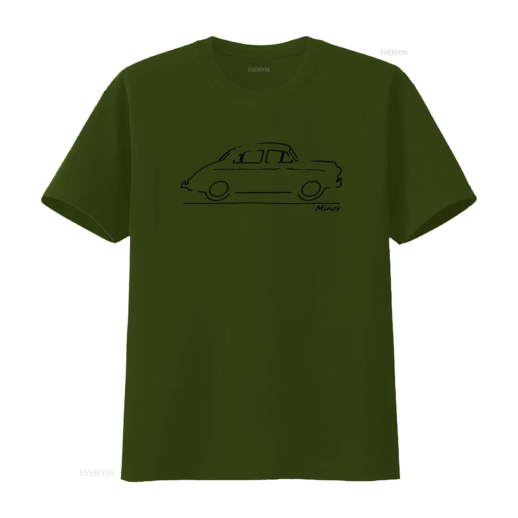 

Unique Original Art Sketch Classic Car Morris Minor T Shirt for Lovers vintage Washed Unisex streetwear Slightly Comfortable 4XL