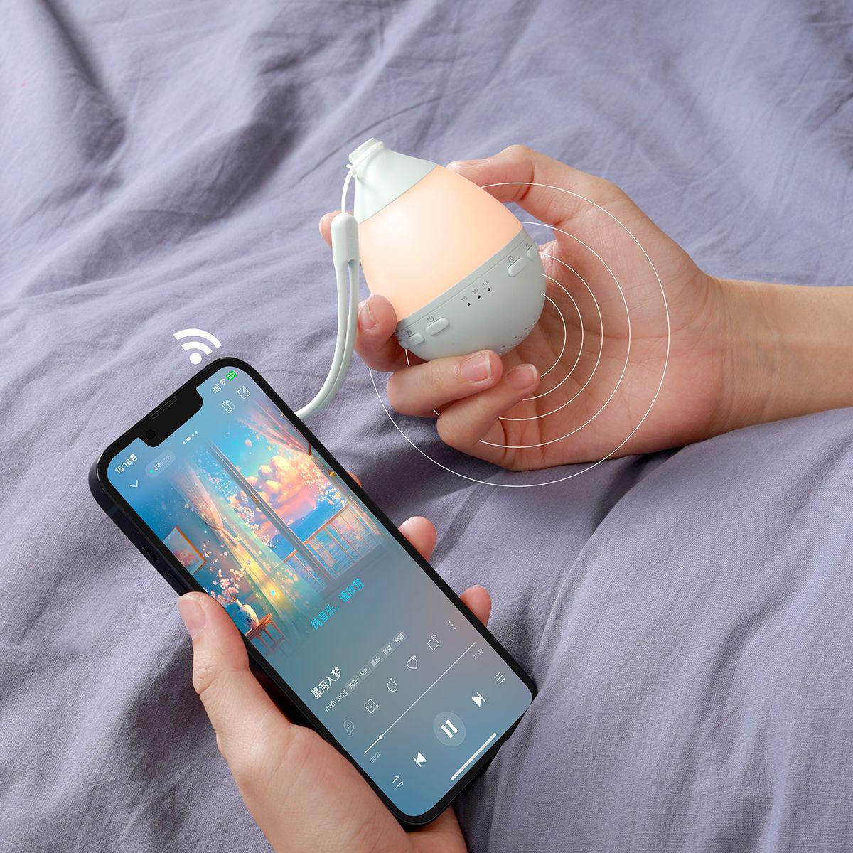 

Smart Bluetooth Speaker & White Noise Sleep Aid for Babies 1W світло-синій колір