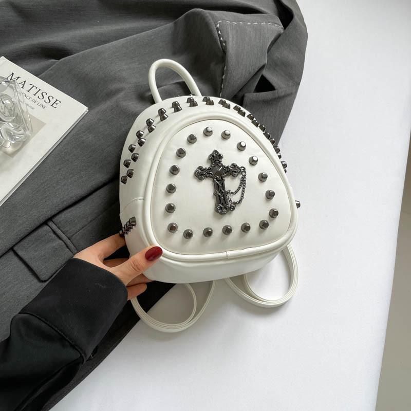 Schultertasche für Damen, Lässig mit Nieten, Damen Mehrzwecktasche
