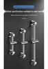 Adjustable Stainless Steel No-Drill Shower Arm and Head Holder