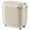 2026 Smart Inner & Outer PET Double Barrel Induction Trash Can, 14L Large Capacity for Living Room