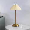 USB Rechargeable Touch Bedside Lamp Metal Base LED Night Light Bedside Ambient Light  Hotel Bar