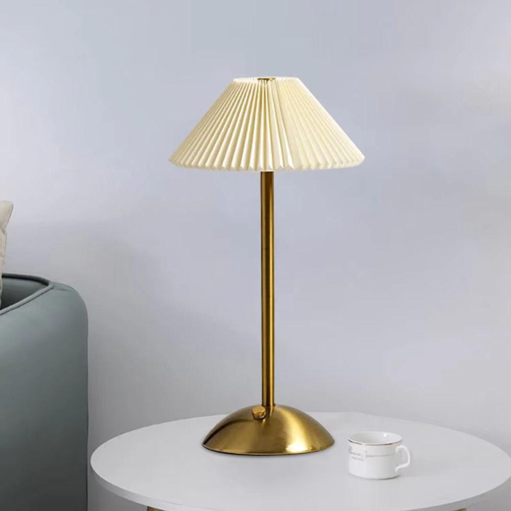 USB Rechargeable Touch Bedside Lamp Metal Base LED Night Light Bedside Ambient Light  Hotel Bar