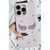 Korean Ins Star Wings Phone Case for Samsung Galaxy S26 S25 S24 S23 S22 S21 FE Ultra Plus 4G 5G Feather Texture Back Cover