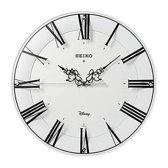 Seiko Clock Wall Clock Character Adult Disney Mickey Mouse Minnie Mouse Radio Analog Disney White FS506W