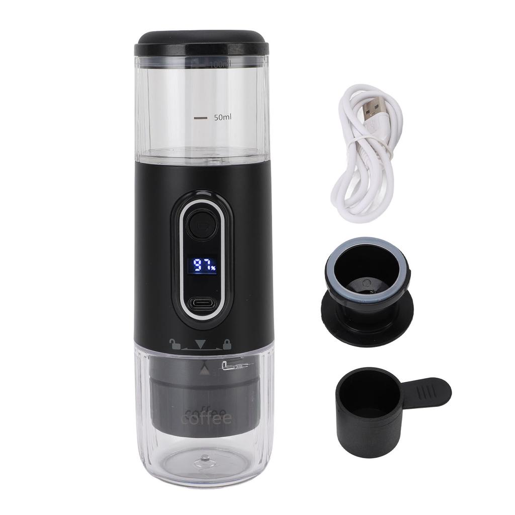 Portable Coffee Maker 100ml Type C Rechargeable Handheld Capsule Coffee Maker Machine for Outdoor Car Travel Camping