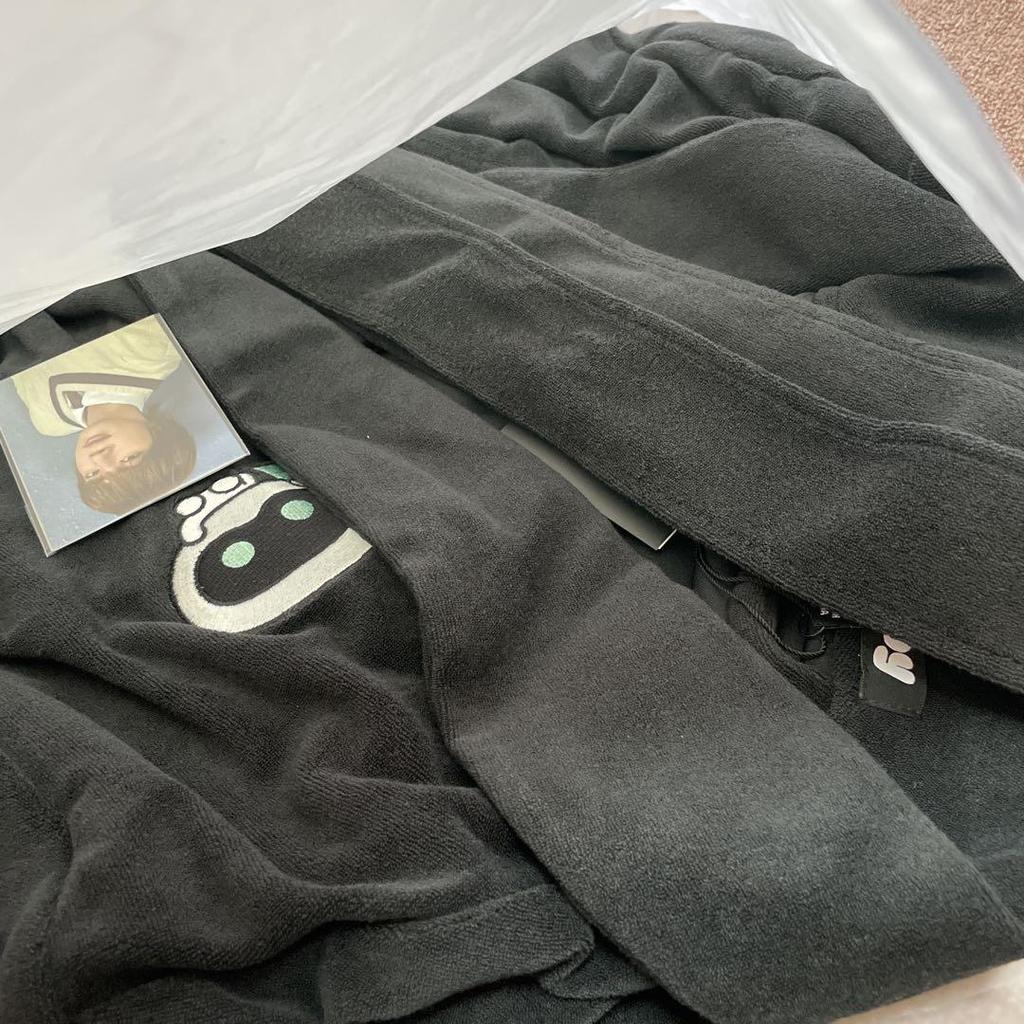 [USED] BTS JIN Wootted Robe (BK_F) + Photo Card