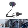 FM Transmitter with Bass Boosters Voice Assistant Radio Adapter Support Card U-disk MP3 Player Air Vent Installation