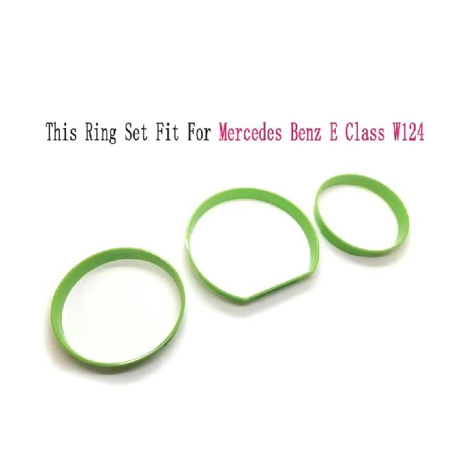 red /green /silver /carbon fiber gloss Speedometer Gauge Dial Ring Bezel Trim For Mercedes Benz W124 1984-1995 W126 1979-1991