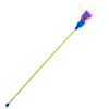 Cat Wand Creative Shape Stress-relieving Plastic Feather Style Cat Teaser Stick Pet Interactive Toy for Home