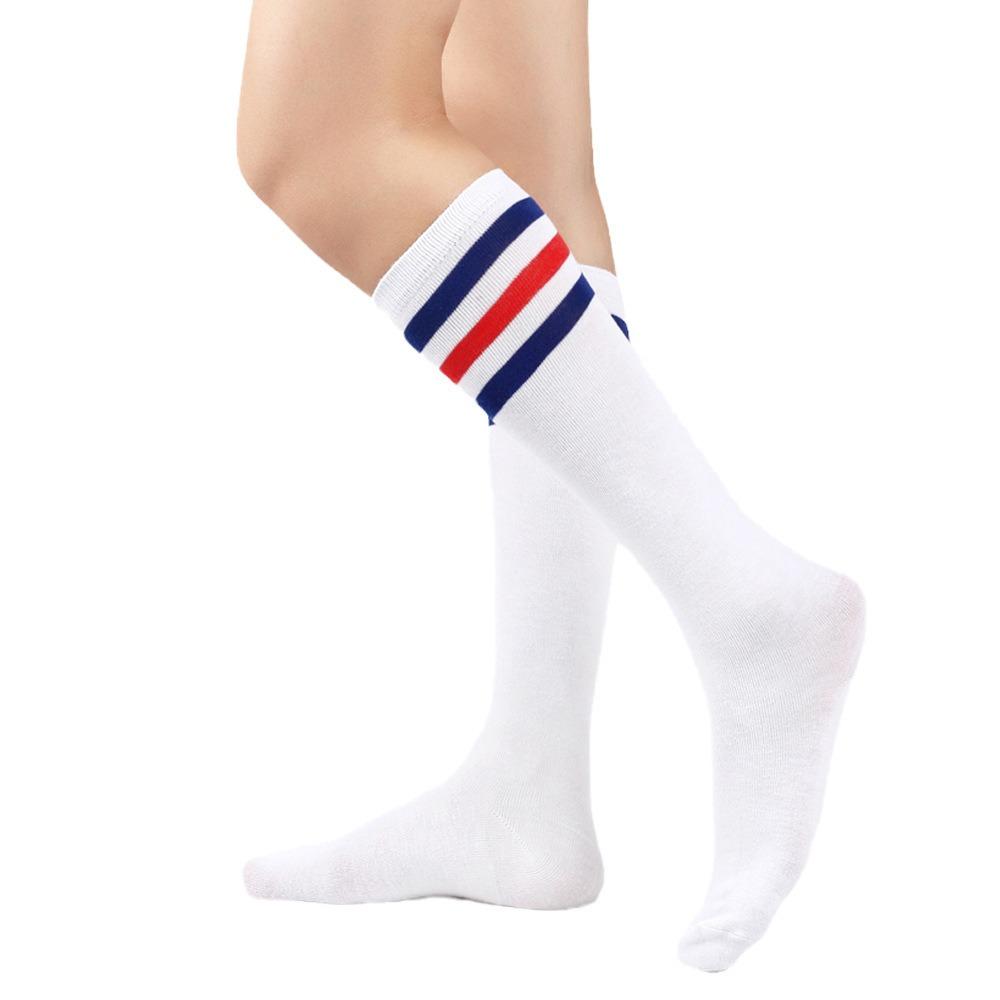 Black White Striped Long Socks Women Sexy Over Knee Thigh High Socks Over The Knee Stockings Ladies Girls Warm Long Tube Socks