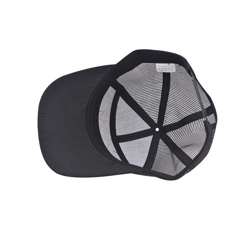 New Unisex Seven-Panel Style Trucker Hat Adjustable Baseball Cap Shark Pattern Patch Fishing Hat
