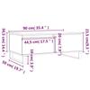 VidaXL Coffee Table Smoked Oak 90x50x36.5 Cm Engineered Wood 830817