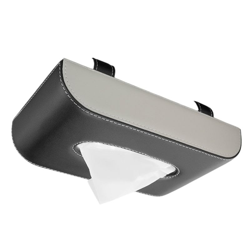 

JFOLKS [Держите свою машину в чистоте! Легко достать во время вождения] Автомобильный чехол для салфеток, держатель для салфеток, коробка для салфеток, козырек от солнца, подвесной тип, компактное хранение, П