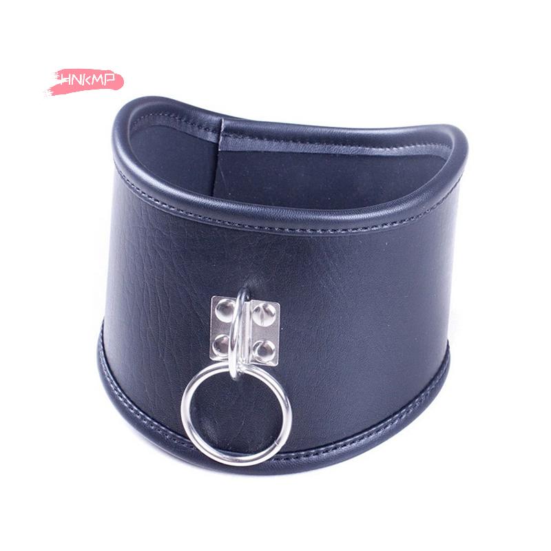 Leather Posture Collar for Couples Choker Bondage Restraints Adult Role Play Submissive Sexual Toy for Enhanced Intimacy And Fun